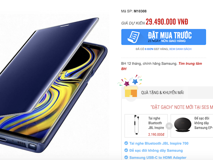 Galaxy Note9 sẽ về Việt Nam với giá lên đến 30 triệu đồng
