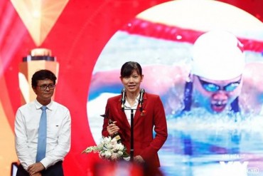 Ánh Viên giành giải nhân vật ấn tượng của năm 2017