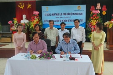 Ký kết thỏa ước lao động tập thể ngành Dệt May Việt Nam
