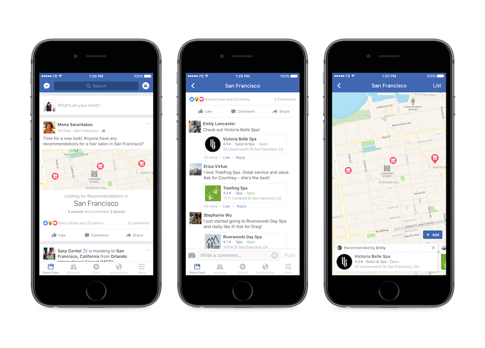 Facebook nâng cấp khả năng tìm kiếm thông tin du lịch và khám phá