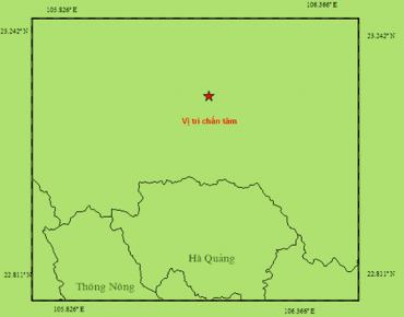 Xảy ra động đất 4,3 độ richter giáp vùng viên giới tỉnh Cao Bằng