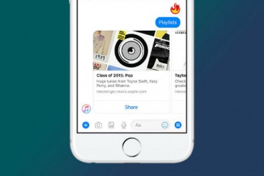 Facebook Messenger đã được tích hợp Apple Music