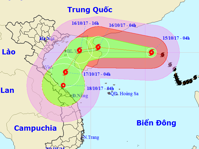 Bão số 11 ảnh hưởng rộng từ Bắc Bộ đến tận Quảng Nam