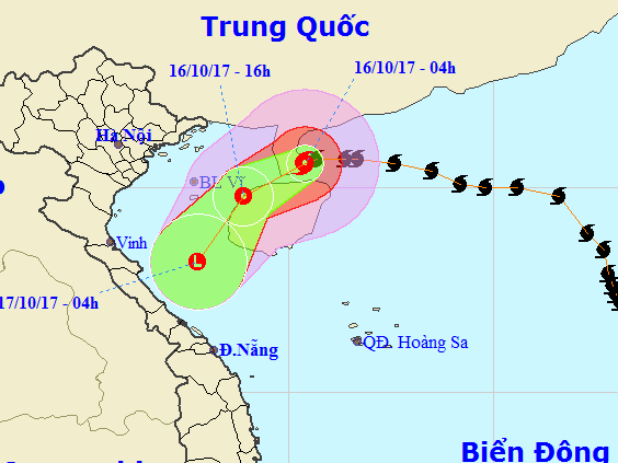 Bão số 11 suy yếu nhanh trước khi vào bờ nhưng sẽ gây mưa lớn