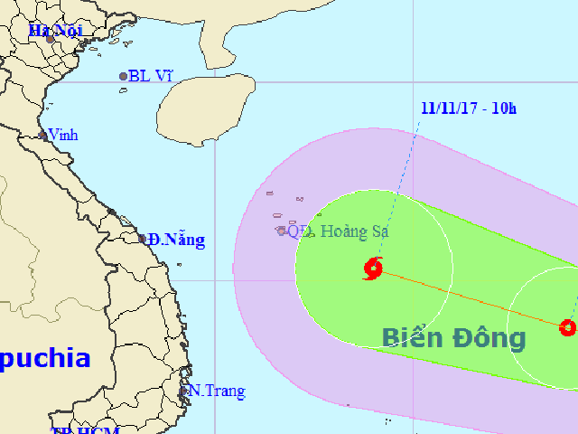 Biển Đông sắp hứng cơn bão số 13