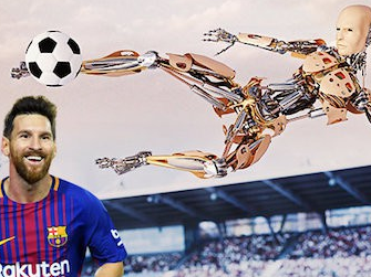 Sau 30 năm, thế giới bóng đá sẽ có robot đá bóng giỏi hơn Messi