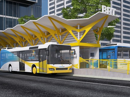 Người dân Hà Nội được đi buýt nhanh BRT miễn phí trong một tháng