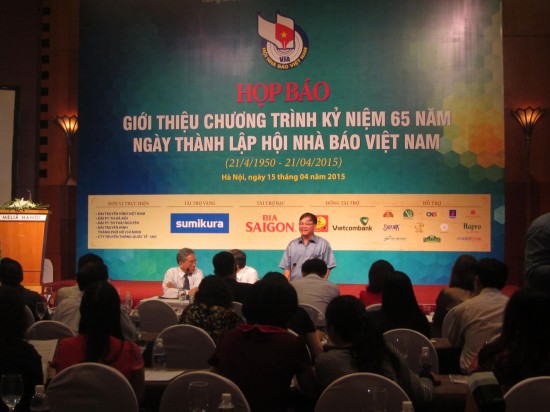 Họp Báo chương trình kỷ niệm 65 năm Ngày thành lập Hội Nhà báo VN