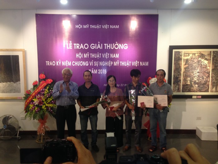 5 tác giả đạt giải thưởng Hội Mỹ thuật Việt Nam 2015
