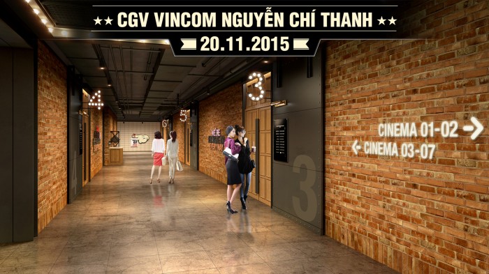 Thêm một cụm rạp chiếu phim hoành tráng tại Vincom Nguyễn Chí Thanh