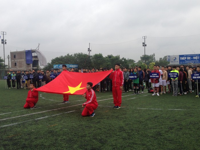 360 vận động viên tham gia giải bóng đá quận Hoàng Mai 2015