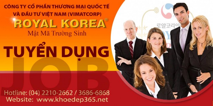 Công ty VIMATCORP thông báo tuyển dụng