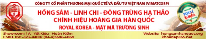 Thưởng trà tinh chất linh chi ROYAL KOREA ngày xuân