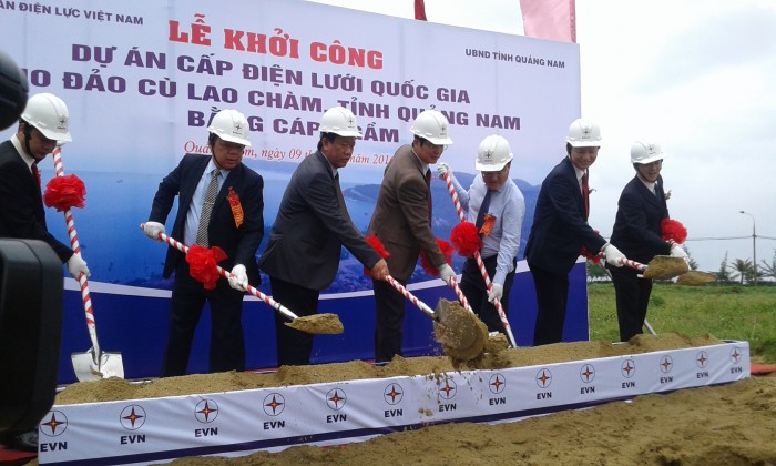 Khởi công Dự án Cấp điện lưới Quốc gia cho đảo Cù Lao Chàm
