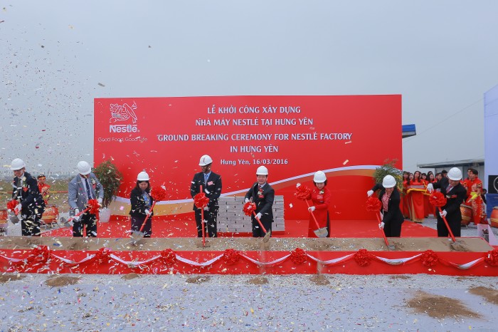 Nestlé đầu tư 70 triệu USD xây dựng nhà máy thứ 2 tại Hưng Yên