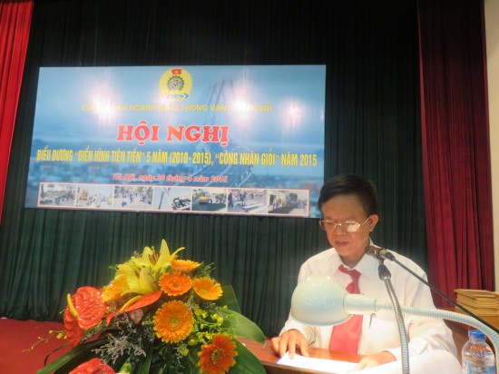 Ngành GTVT Hà Nội: Hội nghị biểu dương “Công nhân giỏi” 2015