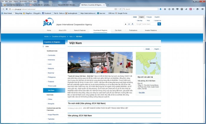 JICA ra mắt trang web tiếng Việt