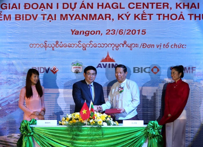 Bàn giao đưa vào sử dụng giai đoạn 1 dự án Hoàng Anh Gia Lai Myanmar Center