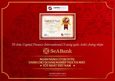 SeABank được vinh danh ngân hàng có dịch vụ tốt