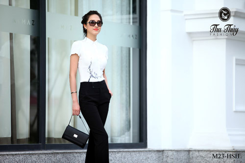 Mặc đẹp với tông màu đen - trắng! Bạn đã biết cách mặc đẹp với tông màu đen - trắng? - 5