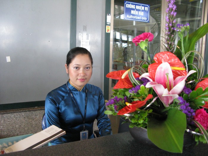 Nữ Giám sát viên giỏi của sân bay QT Nội Bài