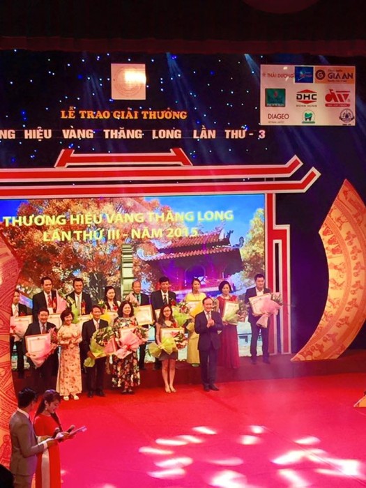 55 doanh nghiệp được trao giải Thương hiệu Vàng Thăng Long 2015