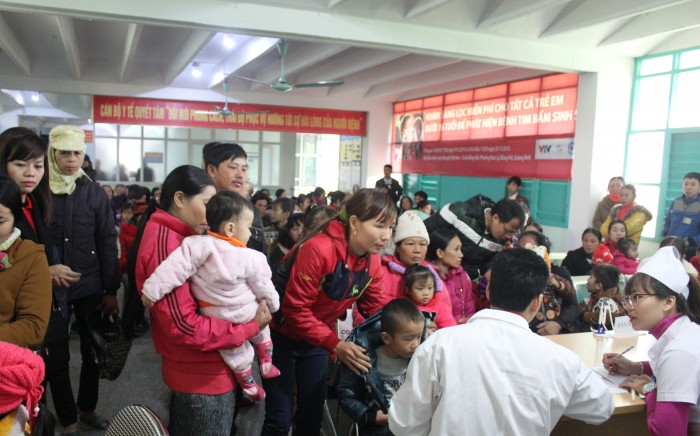 1400 trẻ em Quảng Bình được khám sàng lọc bệnh tim miễn phí