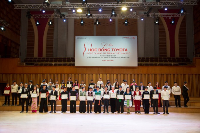 Toyota tiếp tục tặng học bổng hỗ trợ tài năng trẻ âm nhạc Việt Nam