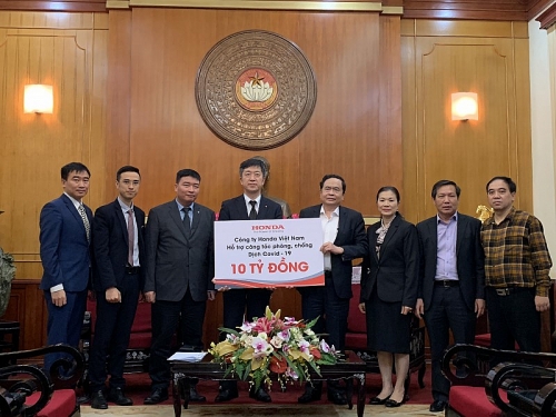 Honda Việt Nam ủng hộ 10 tỷ đồng chung tay cùng Chính phủ phòng chống dịch Covid-19