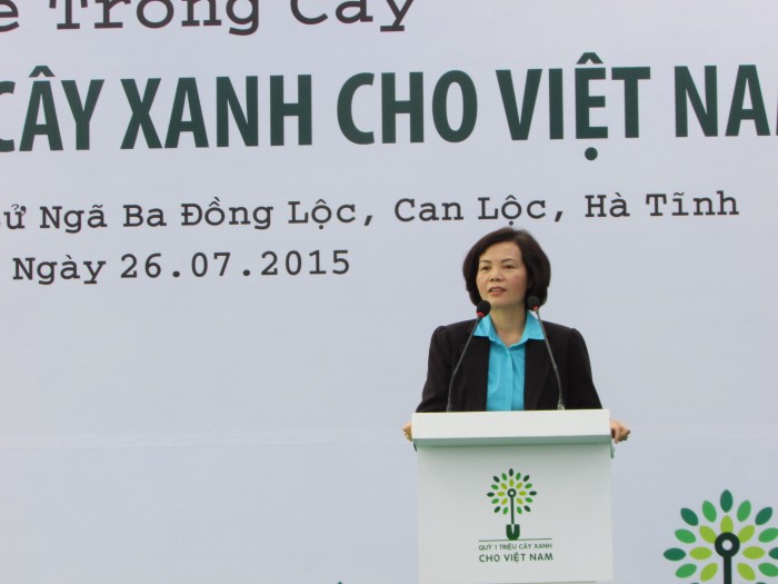 Trồng hơn 5.600 cây xanh tại Ngã ba Đồng Lộc