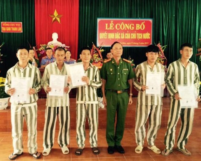 287 phạm nhân Trại giam Thanh Lâm được đặc xá trước thời hạn