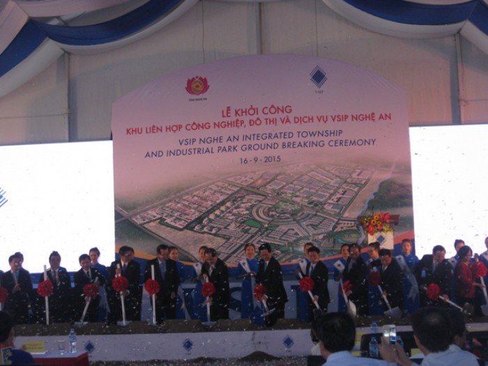 Thủ tướng dự khởi công dự án VSIP Nghệ An