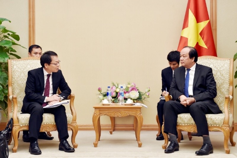 Chủ nhiệm Văn phòng Chính phủ tiếp Trưởng đại diện JICA tại Việt Nam