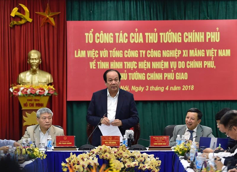 Tổ công tác của Thủ tướng kiểm tra tại Tổng công ty công nghiệp Xi măng Việt Nam