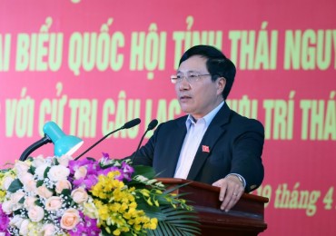 Phó Thủ tướng Phạm Bình Minh làm việc tại Thái Nguyên