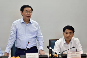 Phó Thủ tướng Vương Đình Huệ làm việc với TP Hà Nội