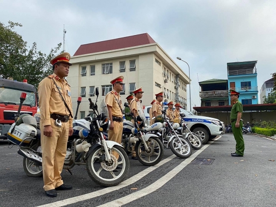Công an thành phố Hà Nội ra quân đảm bảo trật tự an toàn giao thông
