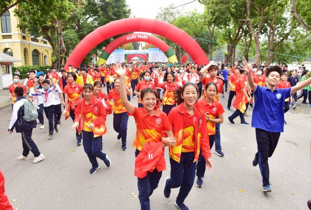 Hà Nội: Sôi động Ngày chạy Olympic vì sức khỏe toàn dân