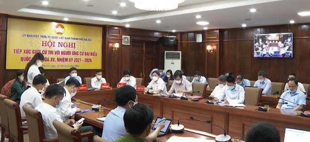 Các ứng cử viên đại biểu Quốc hội tiếp xúc cử tri tại huyện Phú Xuyên