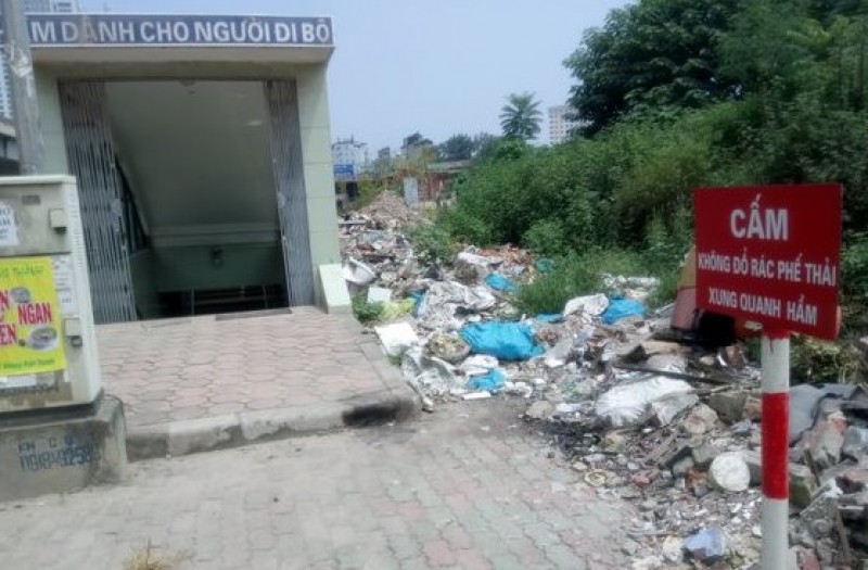 Bãi rác tự phát gây ô nhiễm môi trường