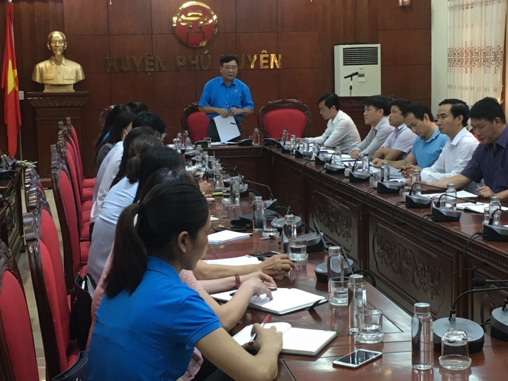 Hội nghị Ban Chấp hành Liên đoàn Lao động huyện Phú Xuyên khóa X, nhiệm kỳ 2018-2023
