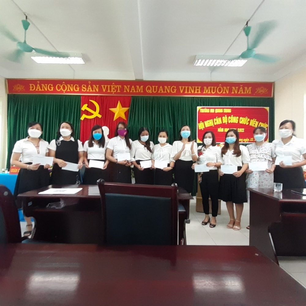 Trường Mầm non Quang Trung tổ chức Hội nghị cán bộ, công chức, viên chức