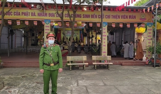 Công an huyện Phúc Thọ: Đảm bảo an ninh trật tự phục vụ Đại hội Phật giáo huyện