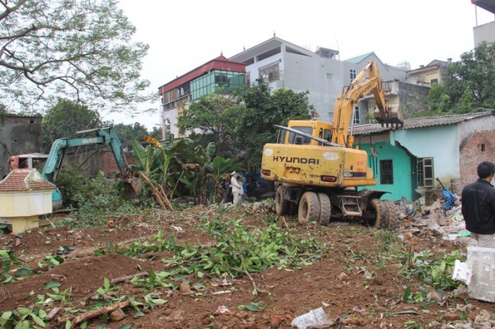Cưỡng chế thu hồi đất tại phường Trung Văn