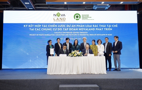 Novaland hợp tác chiến lược với PRO Việt Nam trong phân loại, thu gom rác thải tái chế tại nguồn