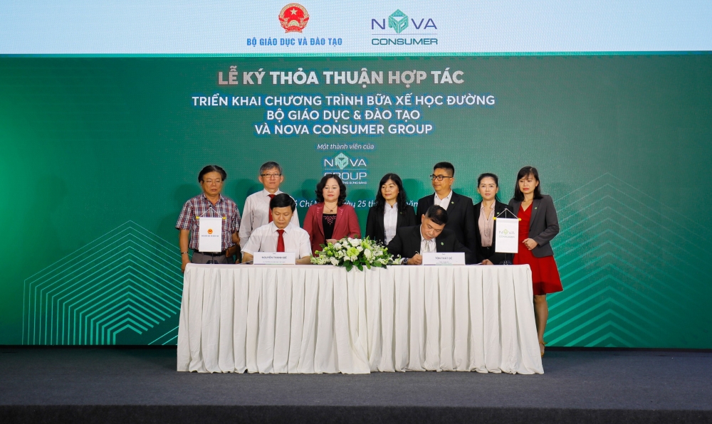 Nova Consumer Group hợp tác cùng Bộ Giáo dục và Đào tạo triển khai chương trình Bữa xế học đường
