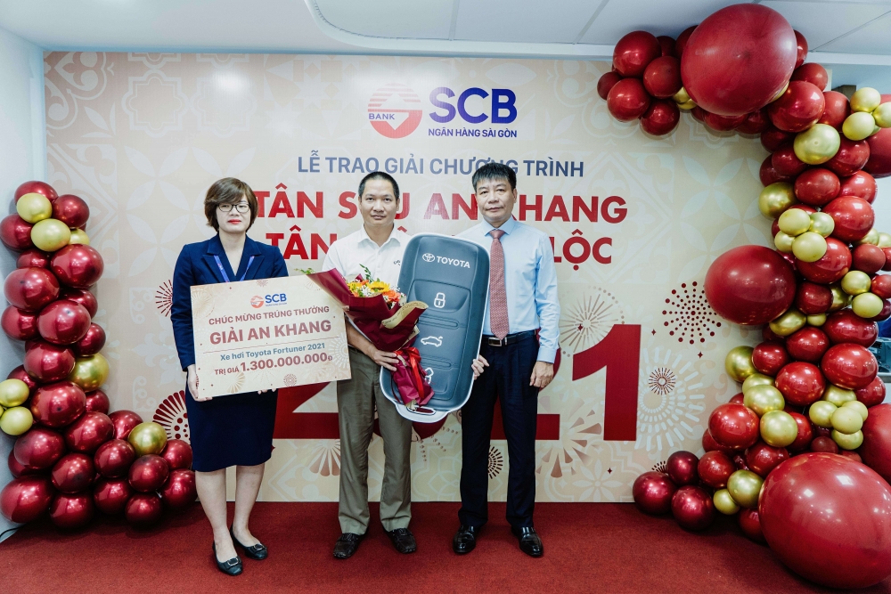 SCB trao giải chương trình quay số dự thưởng “Tân Sửu an khang – Tân niên vạn lộc”