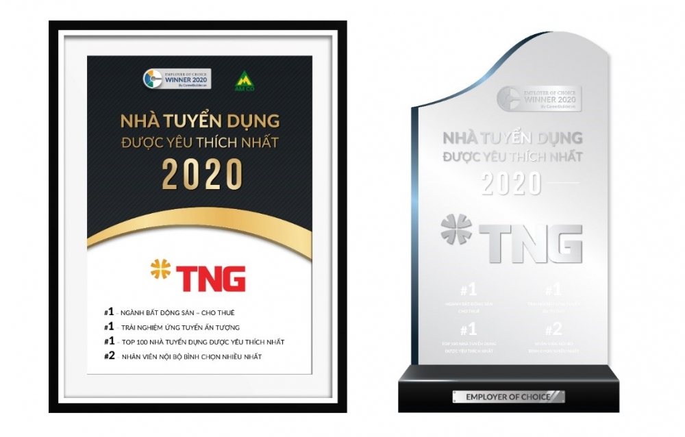 TNG Holdings Vietnam thắng lớn ở nhiều hạng mục tại “Employer of Choice” 2020