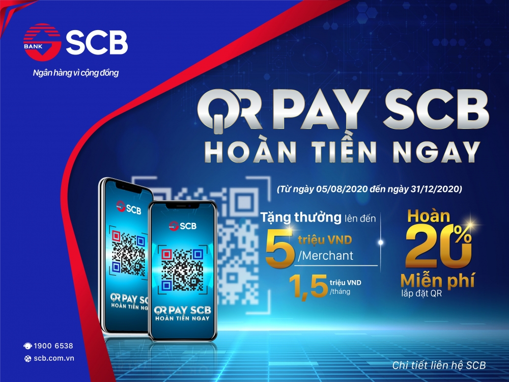 Tận hưởng “QR Pay - SCB hoàn tiền ngay” dành cho Khách hàng