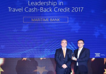 Maritime Bank nhận giải Thẻ tín dụng du lịch hoàn tiền tốt nhất